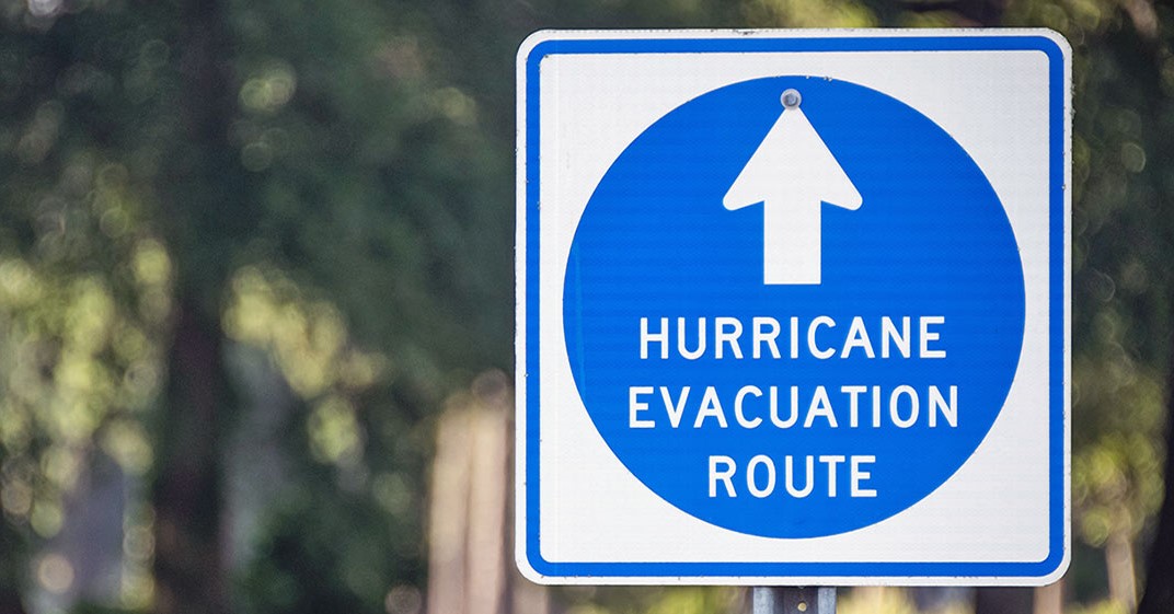 Fema hurricane evac route banner